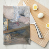 Berthe Morisot – 女性のトイレ キッチンタオル (四つ折り)