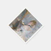 Berthe Morisot – 女性のトイレ スタンダードカクテルナプキン (角)