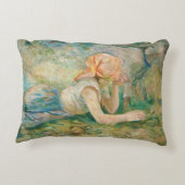 Berthe Morisot – 羊飼いの女性が休息 アクセントクッション (裏面)