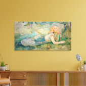 Berthe Morisot – 羊飼いの女性が休息 キャンバスプリント (インサイチュ (リビング))