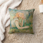 Berthe Morisot – 羊飼いの女性が休息 クッション (ブランケット)