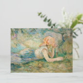 Berthe Morisot – 羊飼いの女性が休息 サンキューカード (スタンド正面)