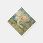Berthe Morisot – 羊飼いの女性が休息 スタンダードカクテルナプキン (角)