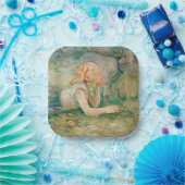 Berthe Morisot – 羊飼いの女性が休息 ペーパープレート (パーティー)