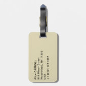 Berthe Morisot – 羊飼いの女性が休息 ラゲッジタグ (裏面縦)