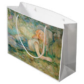 Berthe Morisot – 羊飼いの女性が休息 ラージペーパーバッグ (裏面アングル)