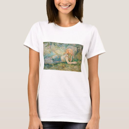 Berthe Morisot – 羊飼いの女性が休息 Tシャツ (正面)