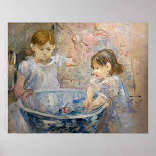 Berthe Morisot - Children at the Basin ポスター