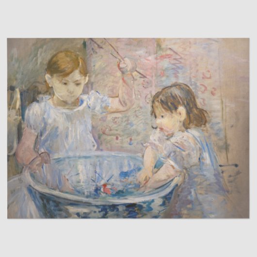 Berthe Morisot - Children at the Basin 薄葉紙 (正面)