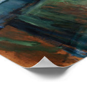 Berthe Morisot - Eugene Manetと彼の娘 ポスター (角)