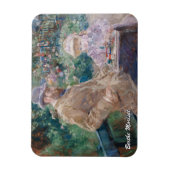 Berthe Morisot - Eugene Manetと彼の娘 マグネット (縦)