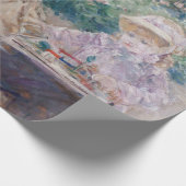 Berthe Morisot - Eugene Manetと彼の娘 ラッピングペーパー (角)