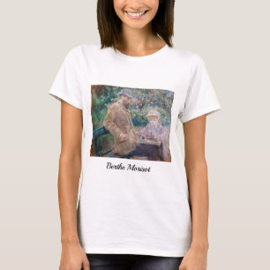 Berthe Morisot - Eugene Manetと彼の娘 Tシャツ