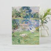 Berthe Morisot - Geseとボートに乗った女の子 サンキューカード (スタンド正面)