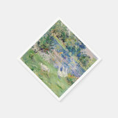 Berthe Morisot - Geseとボートに乗った女の子 スタンダードカクテルナプキン (角)