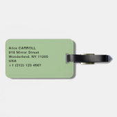 Berthe Morisot - Geseとボートに乗った女の子 ラゲッジタグ (裏面横)