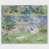 Berthe Morisot - Geseとボートに乗った女の子 ラッピングペーパー (フラット)