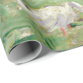 Berthe Morisot - Geseとボートに乗った女の子 ラッピングペーパー (ロールコーナー)