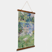 Berthe Morisot - Geseとボートに乗った女の子 吊り下げ型タペストリー (傾斜あり)