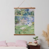 Berthe Morisot - Geseとボートに乗った女の子 吊り下げ型タペストリー (寝室)