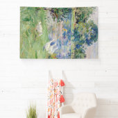 Berthe Morisot - Geseとボートに乗った女の子 横断幕 (インサイチュ)