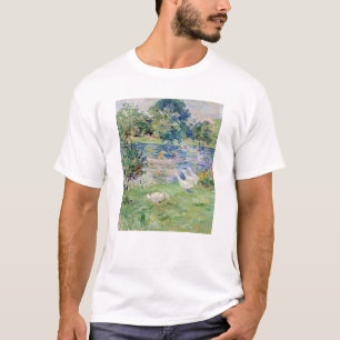Berthe Morisot - Geseとボートに乗った女の子 Tシャツ