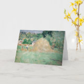 Berthe Morisot - Haystacks at Bougival カード (黄色い花)