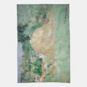 Berthe Morisot - Haystacks at Bougival キッチンタオル (縦)