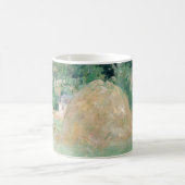 Berthe Morisot - Haystacks at Bougival コーヒーマグカップ (中央)