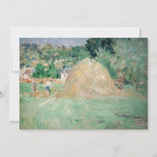 Berthe Morisot - Haystacks at Bougival サンキューカード (正面)