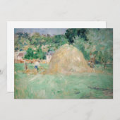 Berthe Morisot - Haystacks at Bougival サンキューカード (正面/裏面)