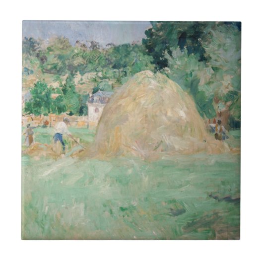 Berthe Morisot - Haystacks at Bougival タイル (正面)
