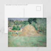Berthe Morisot - Haystacks at Bougival ポストカード (正面/裏面)