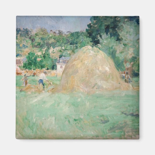 Berthe Morisot - Haystacks at Bougival マグネット (正面)