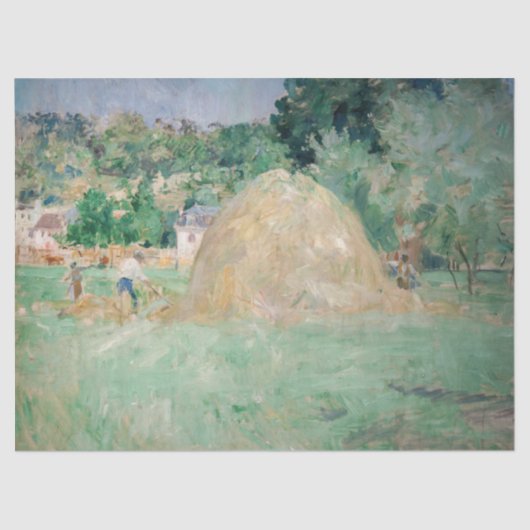 Berthe Morisot - Haystacks at Bougival 薄葉紙 (正面)
