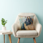 Berthe Morisot - JulieとGreyhound Laerte クッション (椅子)