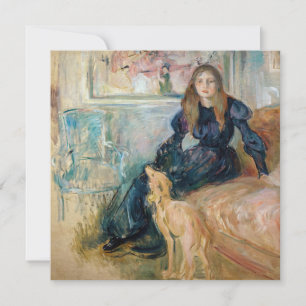 Berthe Morisot - JulieとGreyhound Laerte サンキューカード