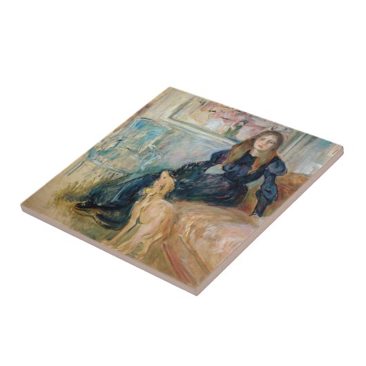 Berthe Morisot - JulieとGreyhound Laerte タイル (側面)
