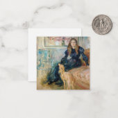 Berthe Morisot - JulieとGreyhound Laerte ノートカード (正面/裏面インサイチュ)