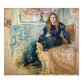 Berthe Morisot - JulieとGreyhound Laerte フォトプリント