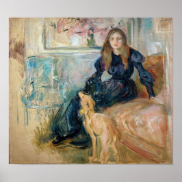 Berthe Morisot - JulieとGreyhound Laerte ポスター