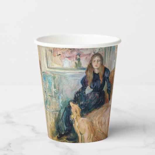 Berthe Morisot - JulieとGreyhound Laerte 紙コップ (裏面)