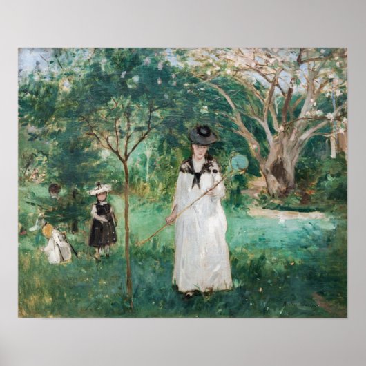 Berthe Morisot - The Butterfly Hunt ポスター (正面)