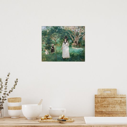 Berthe Morisot - The Butterfly Hunt ポスター (キッチン)