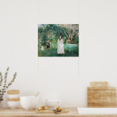 Berthe Morisot - The Butterfly Hunt ポスター (キッチン)