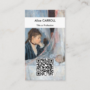Berthe Morisot - The Cradle - QR Code 名刺
