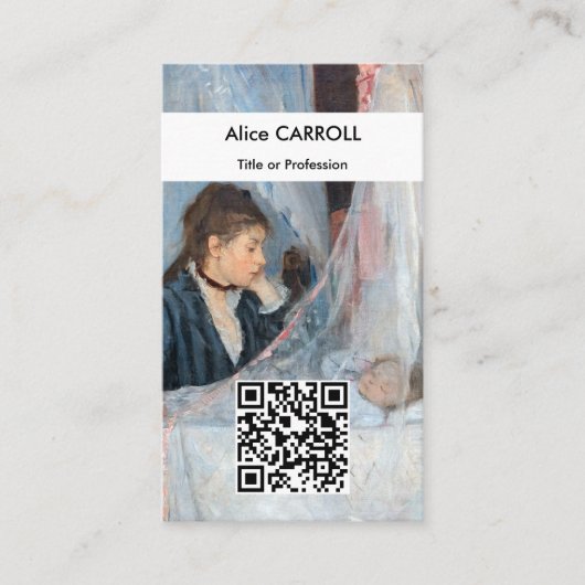 Berthe Morisot - The Cradle - QR Code 名刺 (正面)