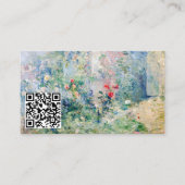 Berthe Morisot - The Garden at Bougival - QR Code 名刺 (正面)