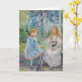 Berthe Morisot - Young Girls at the Window カード (黄色い花)
