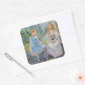 Berthe Morisot - Young Girls at the Window スクエアシール (封筒)